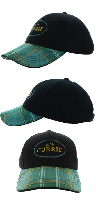 Cap, Hat, Baseball, TARTAN PEAK, Currie Tartan & Embroidery